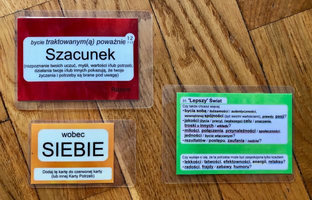 Deck of Needs – zestaw 56.kart potrzeb (laminowane) w filcowym etui 4 KROKI